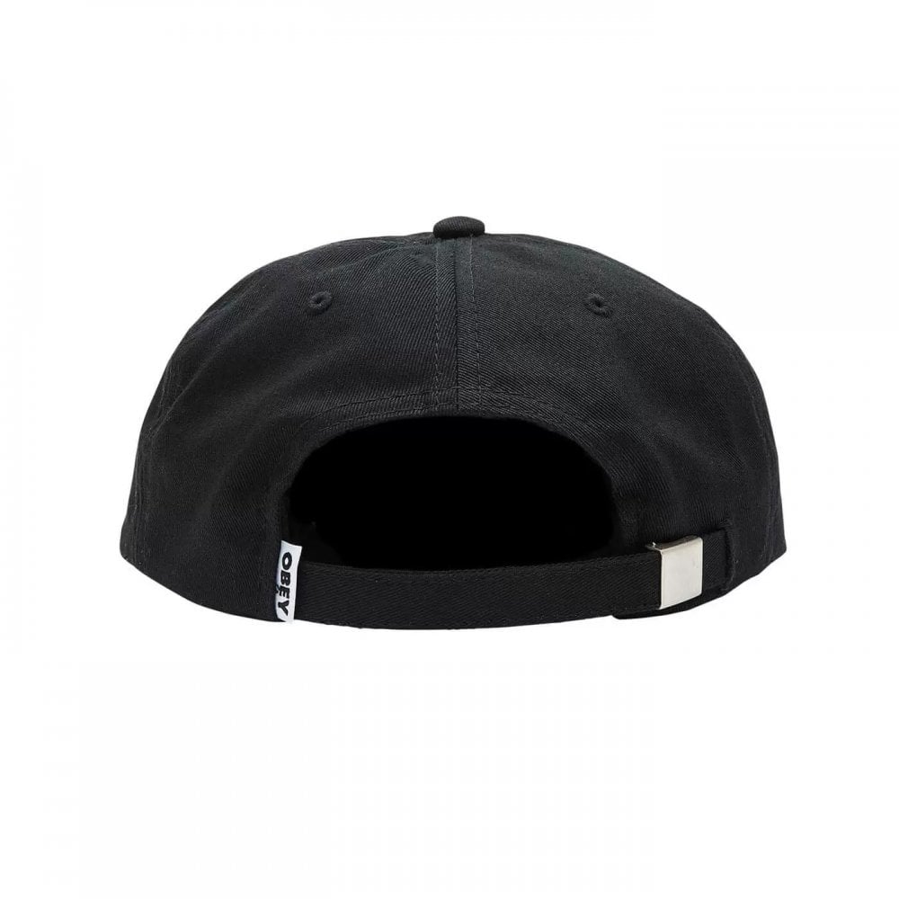 Icon Patch Panel Strapback Cap 25 - Black