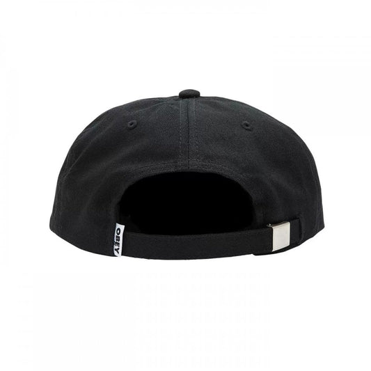 Icon Patch Panel Strapback Cap 25 - Black