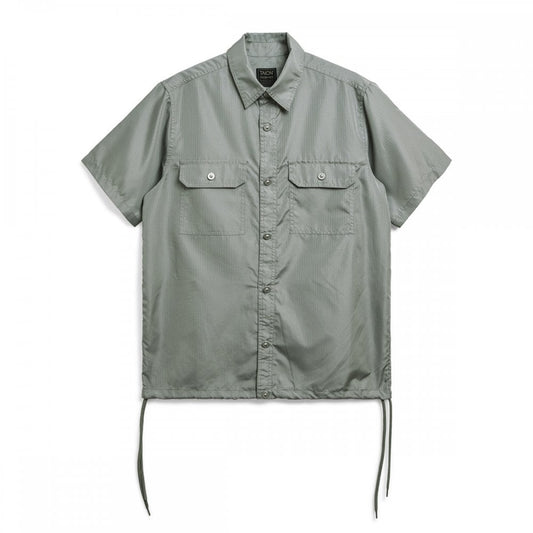 Non Down Military Half Sleeve Shirt - Dark Sage Green