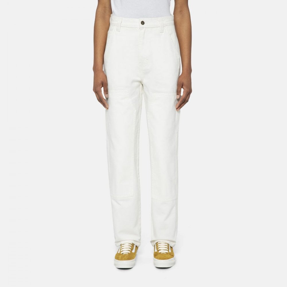 W' Madison Double Knee Denim Pant - White