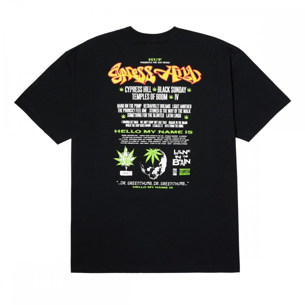 HUF X Cypress Hill Dr. Greenthumb S/S Tee - Black