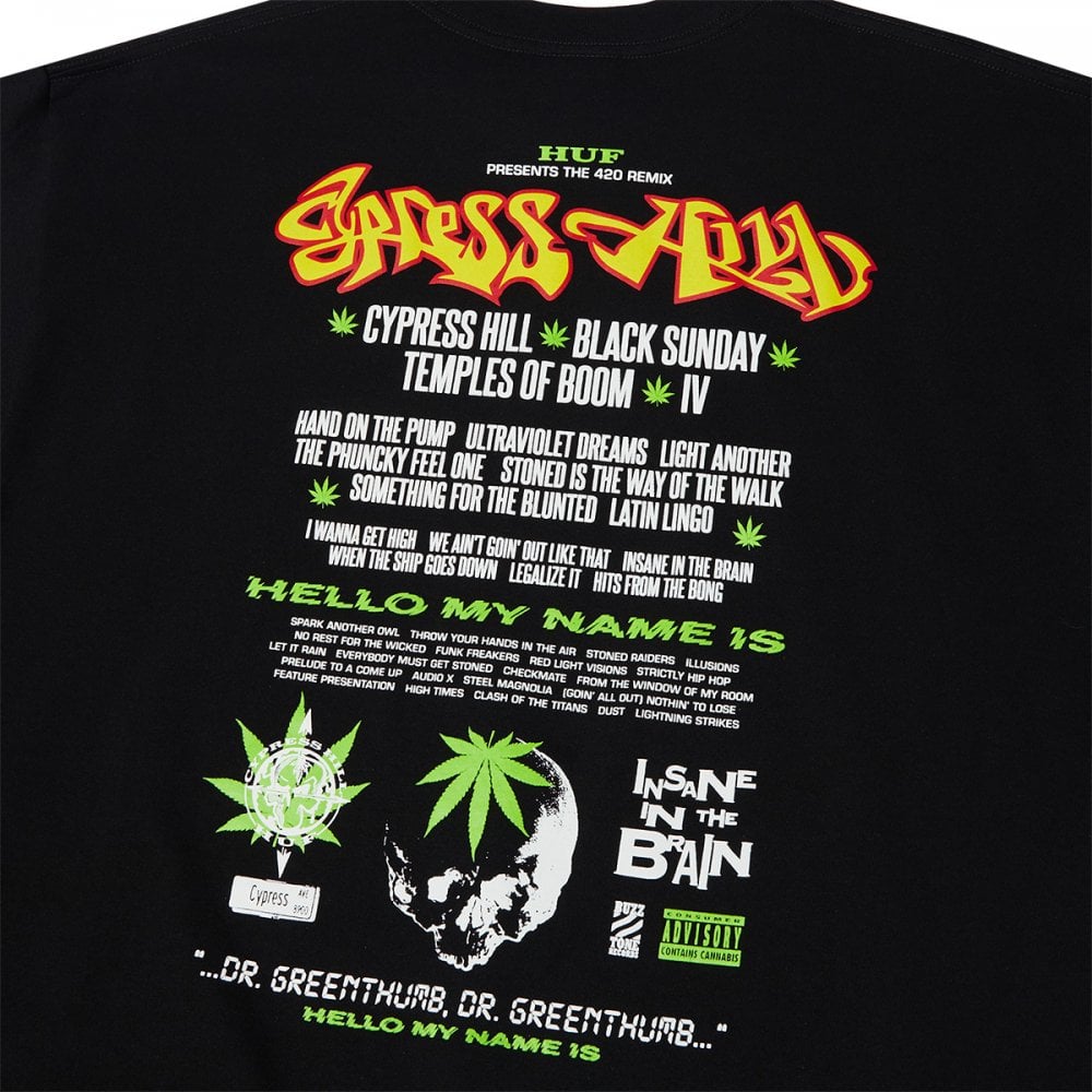 HUF X Cypress Hill Dr. Greenthumb S/S Tee - Black