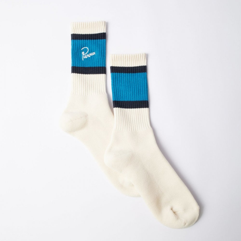 Script Logo Crew Socks - Off White