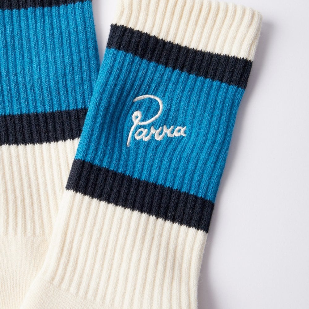 Script Logo Crew Socks - Off White