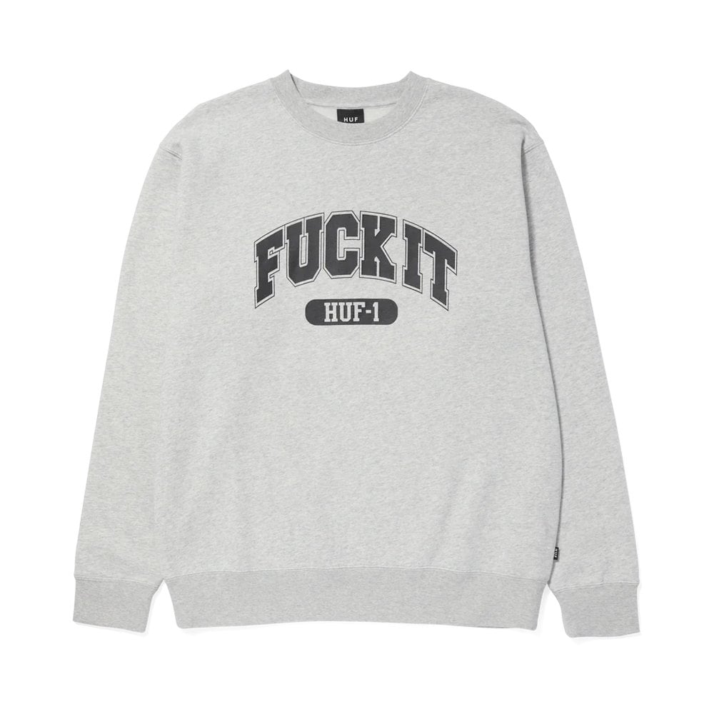 Fuck It Crewneck - Heather Grey