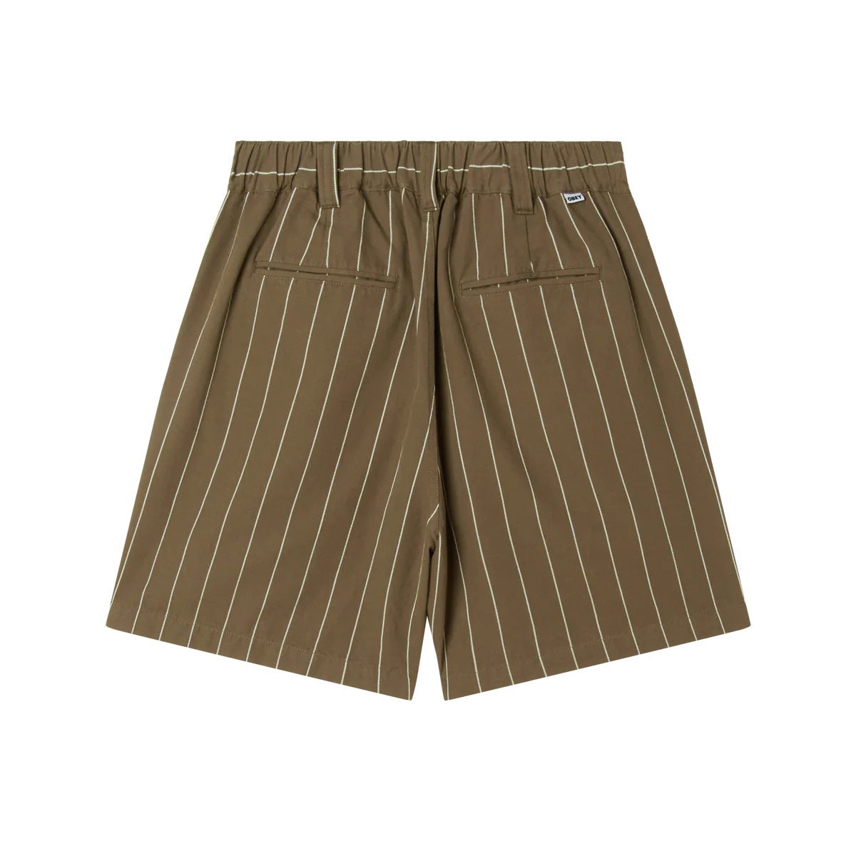 Foster Stripe Pleated Short - Canteen Multi