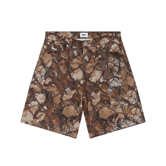 Bigwig Baggy Denim Short - Fence Camo