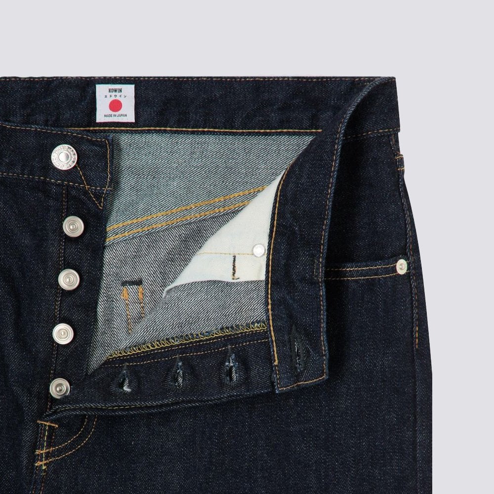 Wide Pant, 14oz Recycled Kurabo Red Selvage - Blue (Rinsed)