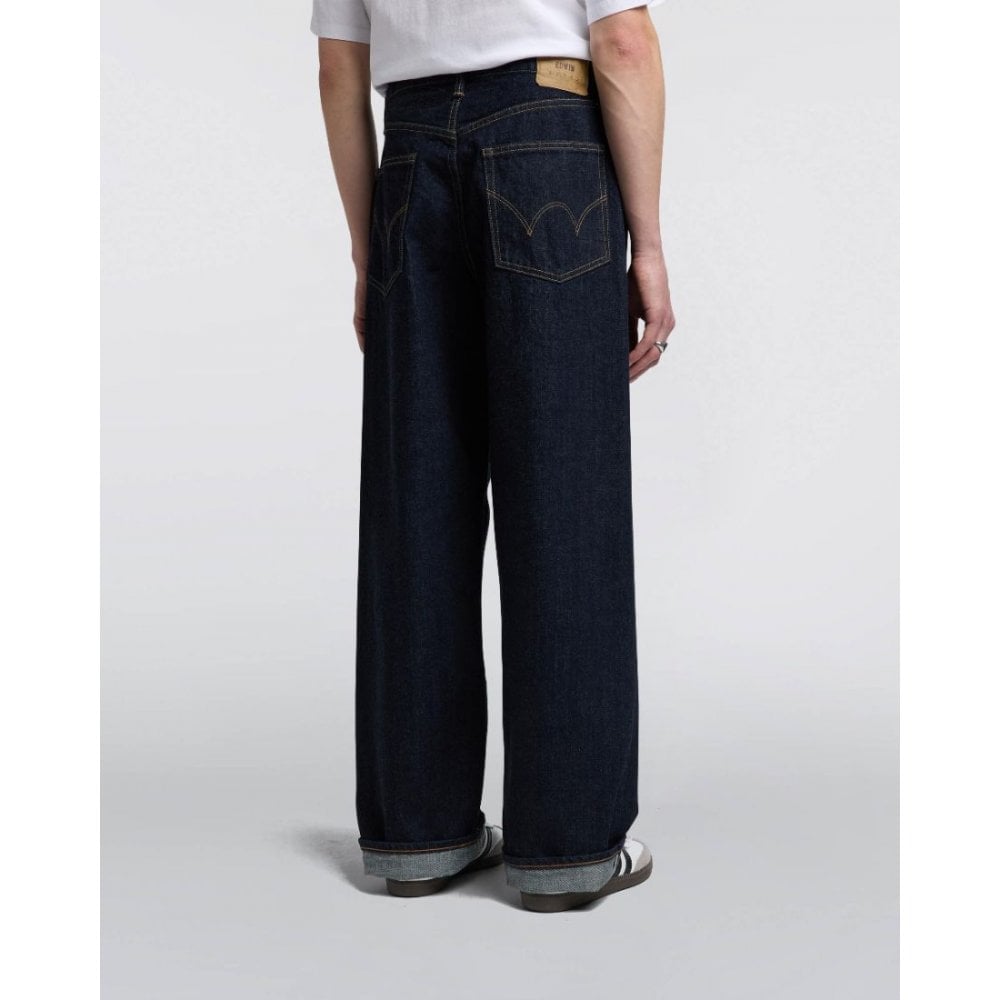 Wide Pant, 14oz Recycled Kurabo Red Selvage - Blue (Rinsed)