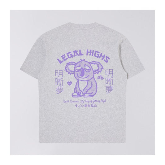 Legal Highs S/S Tee - Grey Marl (Garment Washed)