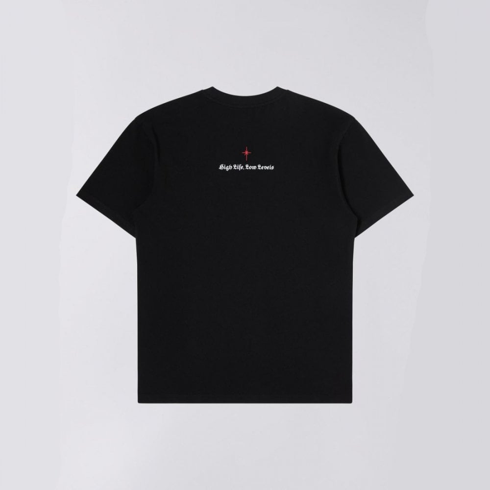 High Life, Low Levels S/S Tee - Black (Garment Washed)