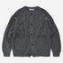 Heavy Wool Round Cardigan - Dark Grey