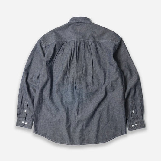 1920s Chambray Work Shirt - Indigo