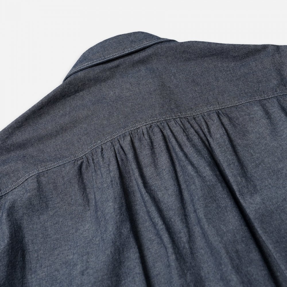 1920s Chambray Work Shirt - Indigo