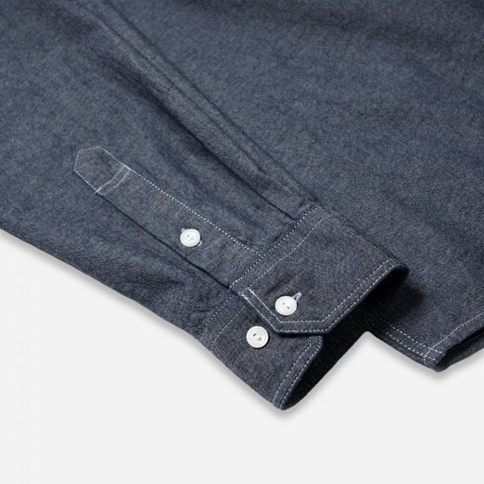 1920s Chambray Work Shirt - Indigo