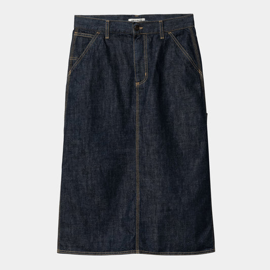 W' Single Knee Skirt - Blue (Rinsed)
