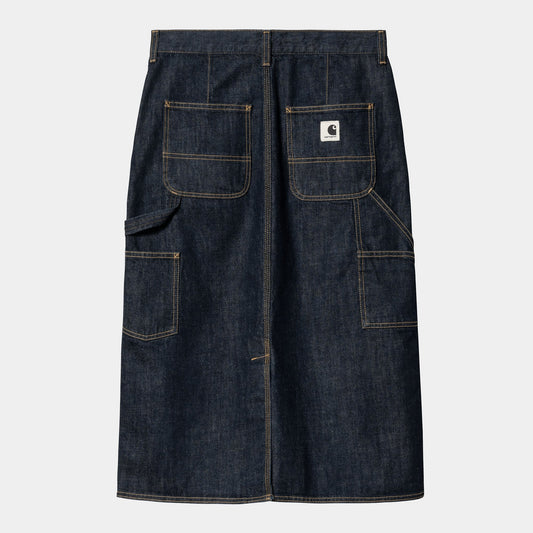 W' Single Knee Skirt - Blue (Rinsed)