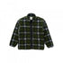 Shadow Plaid Sherpa Jacket - Olive Shadow Plaid