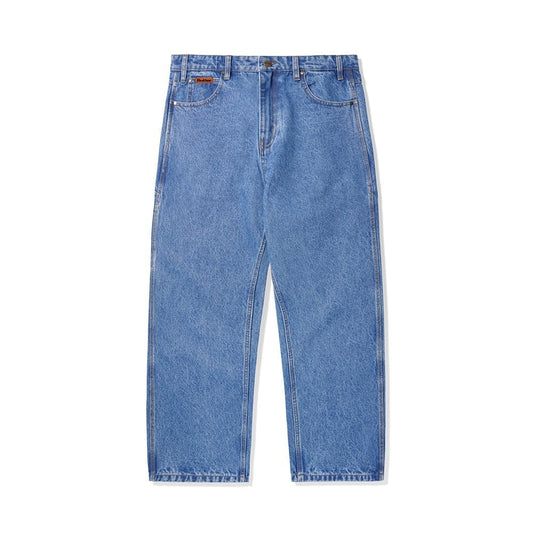 Relaxed Denim Jeans - Washed Indigo