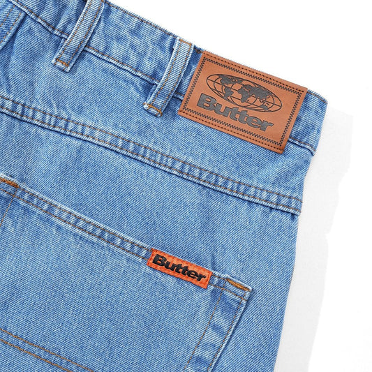 Relaxed Denim Jeans - Washed Indigo