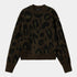 W' Merton Sweater, Camo Leo Jacquard - Tamarind