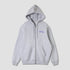 Stan OG Zip Hood - Grey Marl / Navy Print