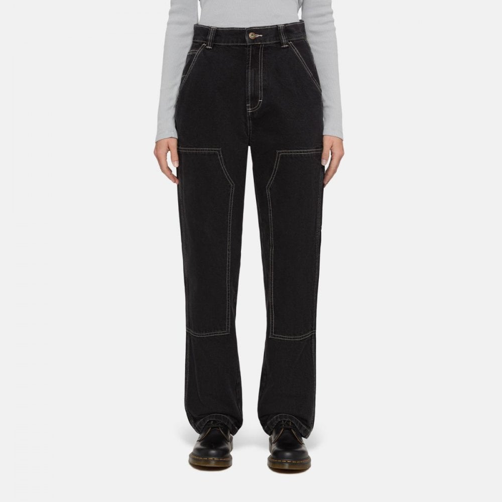 W' Madison Double Knee Denim Pant- Black Wash