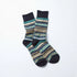 Jacquard Crew Socks Fairisle - Black