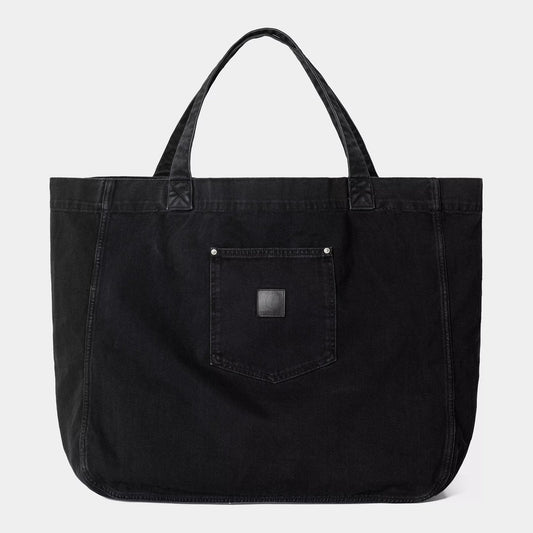 Rivet Tote Bag - Black Stone Washed