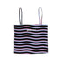 Women's Strip Vest - Black Wave Stripe