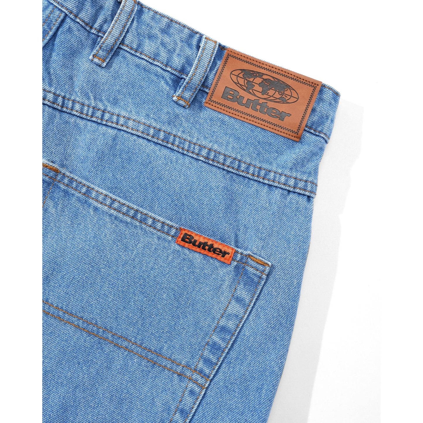 Baggy Denim Jeans - Washed Indigo