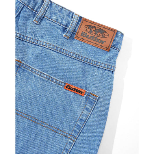 Baggy Denim Jeans - Washed Indigo