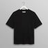 Dean Textured Organic Cotton T-Shirt - Black