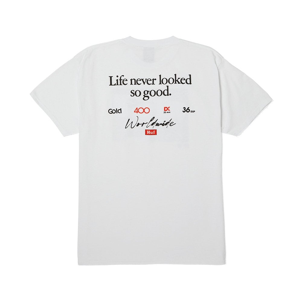 HUF X Kodak Rear View S/S Tee - White