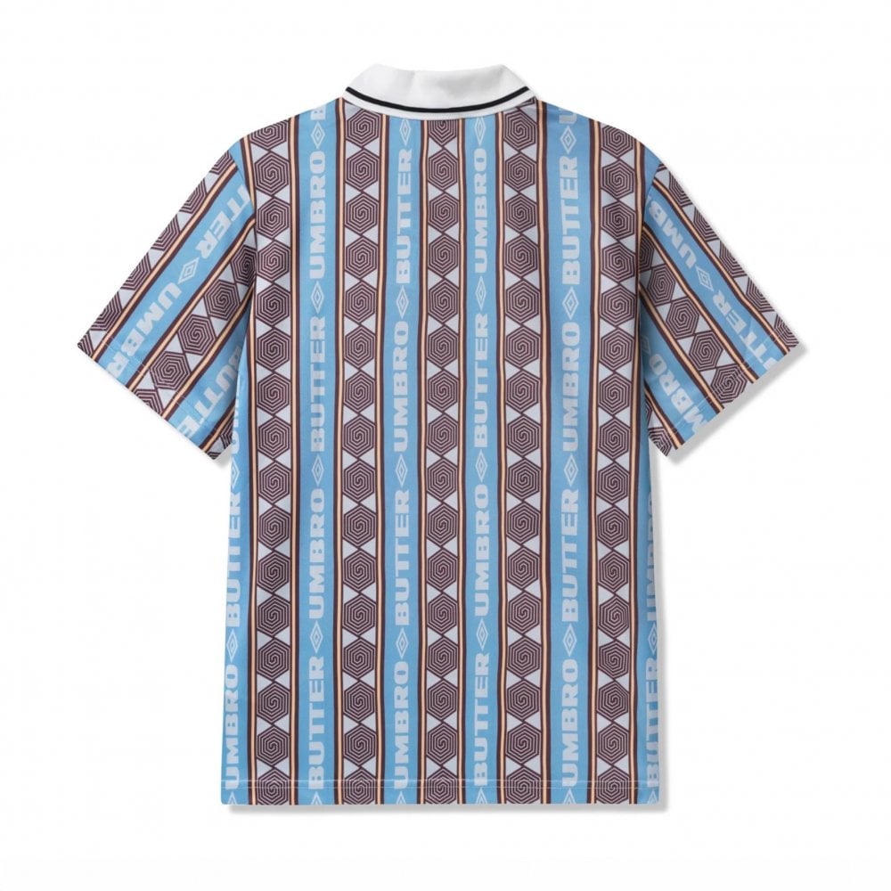 Butter Goods X Umbro Vert Jersey - Sky / Brown