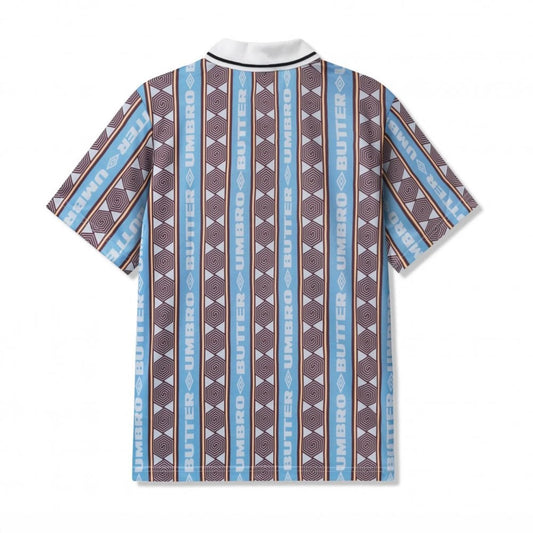 Butter Goods X Umbro Vert Jersey - Sky / Brown