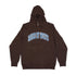 Collegiate Two-pocket Snap Hoodie - Chocolate