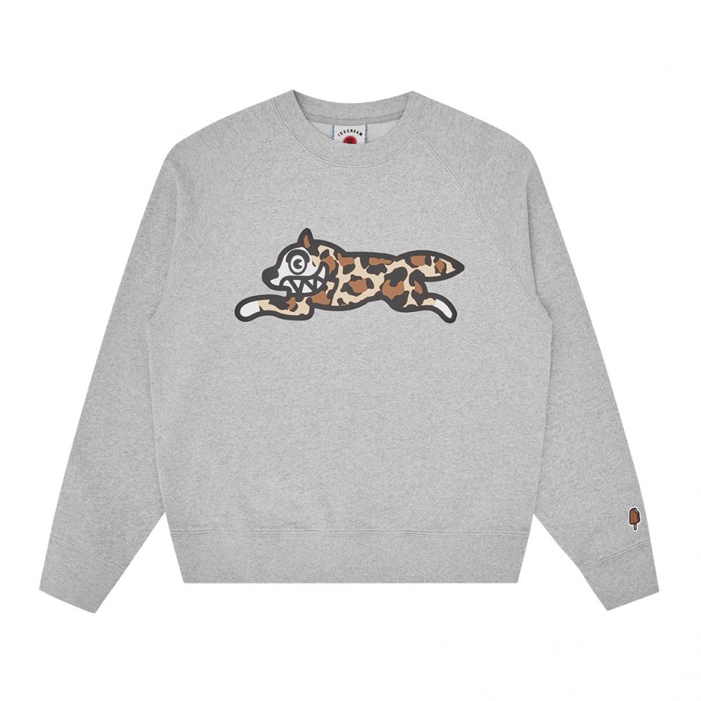 Running Dog Crewneck - Heather Grey