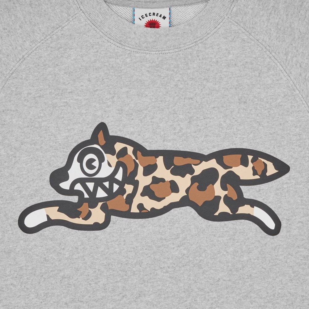 Running Dog Crewneck - Heather Grey