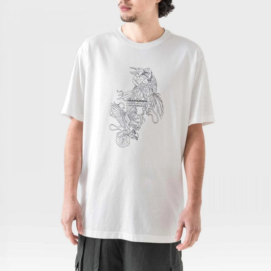 1491 Crow & Heron Miltype T-Shirt - White