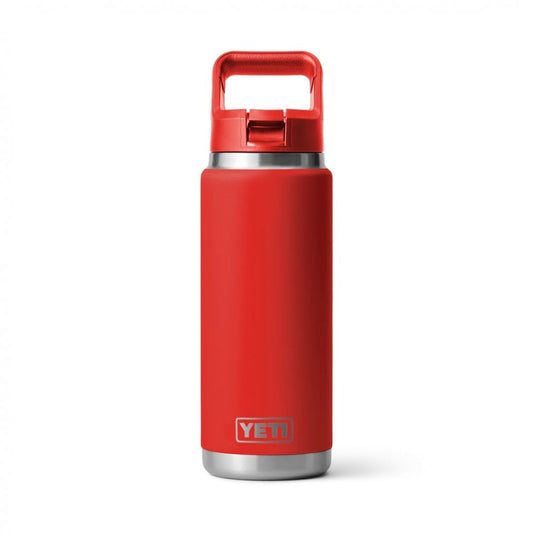 Rambler™ 26oz Bottle, Straw Cap - Rescue Red