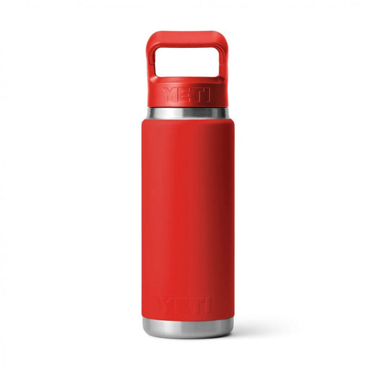 Rambler™ 26oz Bottle, Straw Cap - Rescue Red