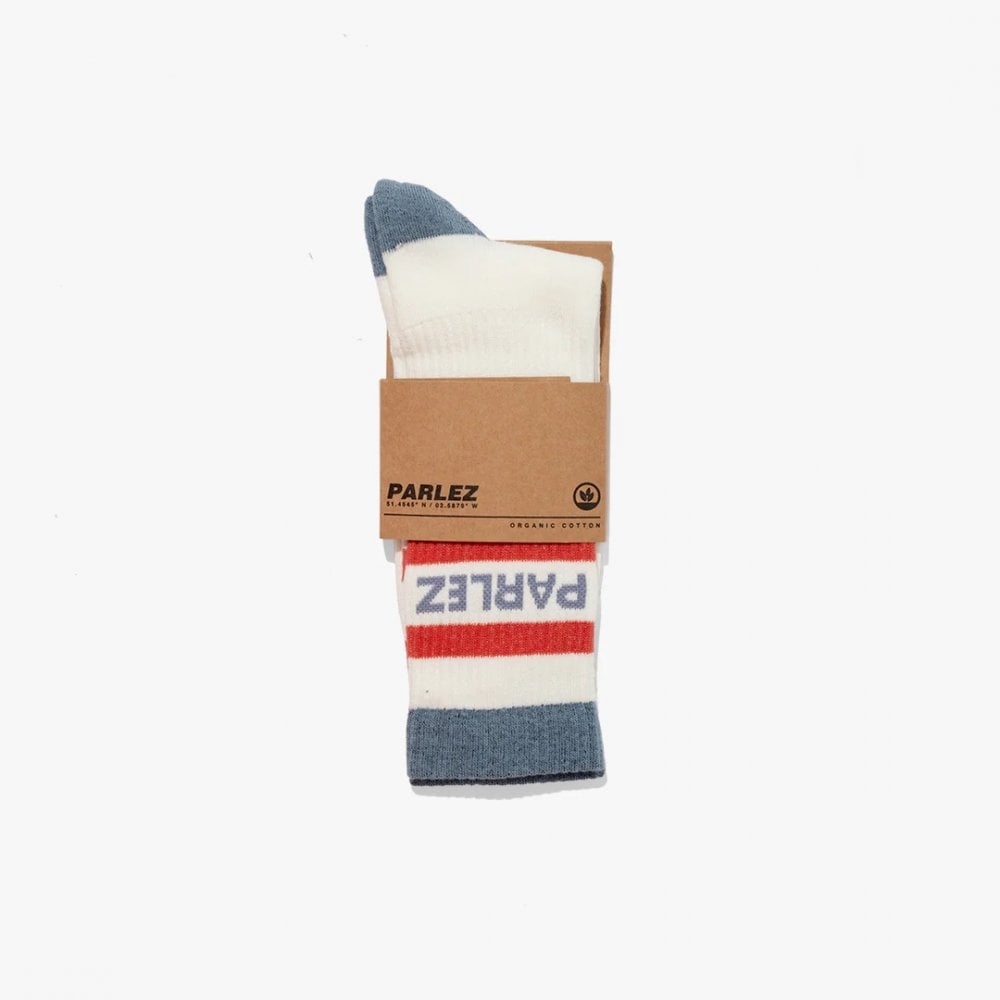 Strive Sock - White / China Blue