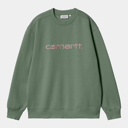 W' Carhartt Sweat - Park / Hortensia