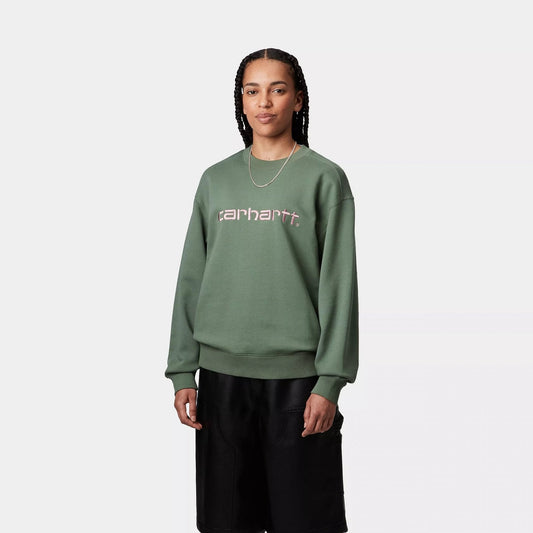 W' Carhartt Sweat - Park / Hortensia
