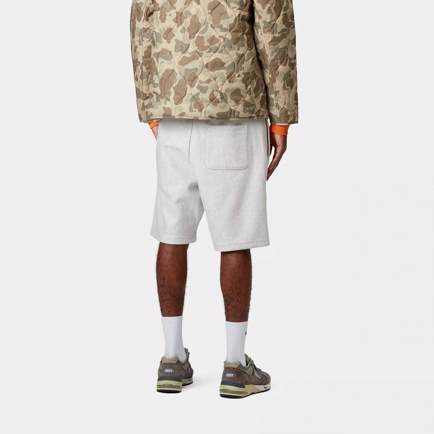 American Script Sweat Short Ash Heather