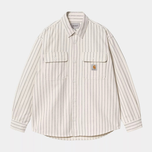 Hendry Shirt Jac - Seaton Stripe, Wax / Dark Navy Rinsed