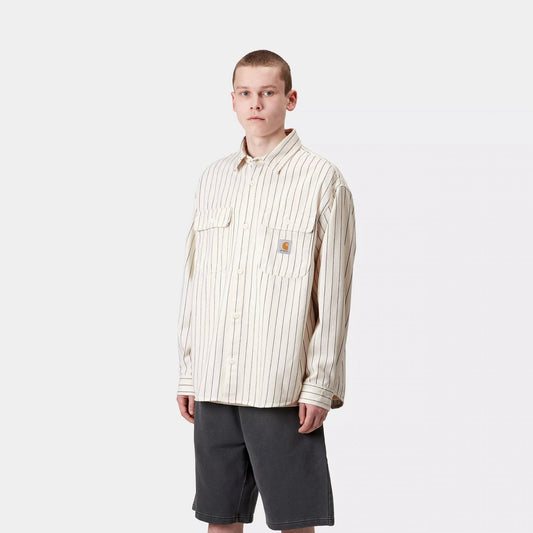 Hendry Shirt Jac - Seaton Stripe, Wax / Dark Navy Rinsed