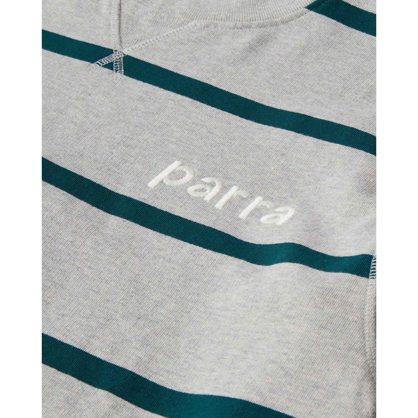 Pristine Striper Crew Neck Sweatshirt - Heather Grey