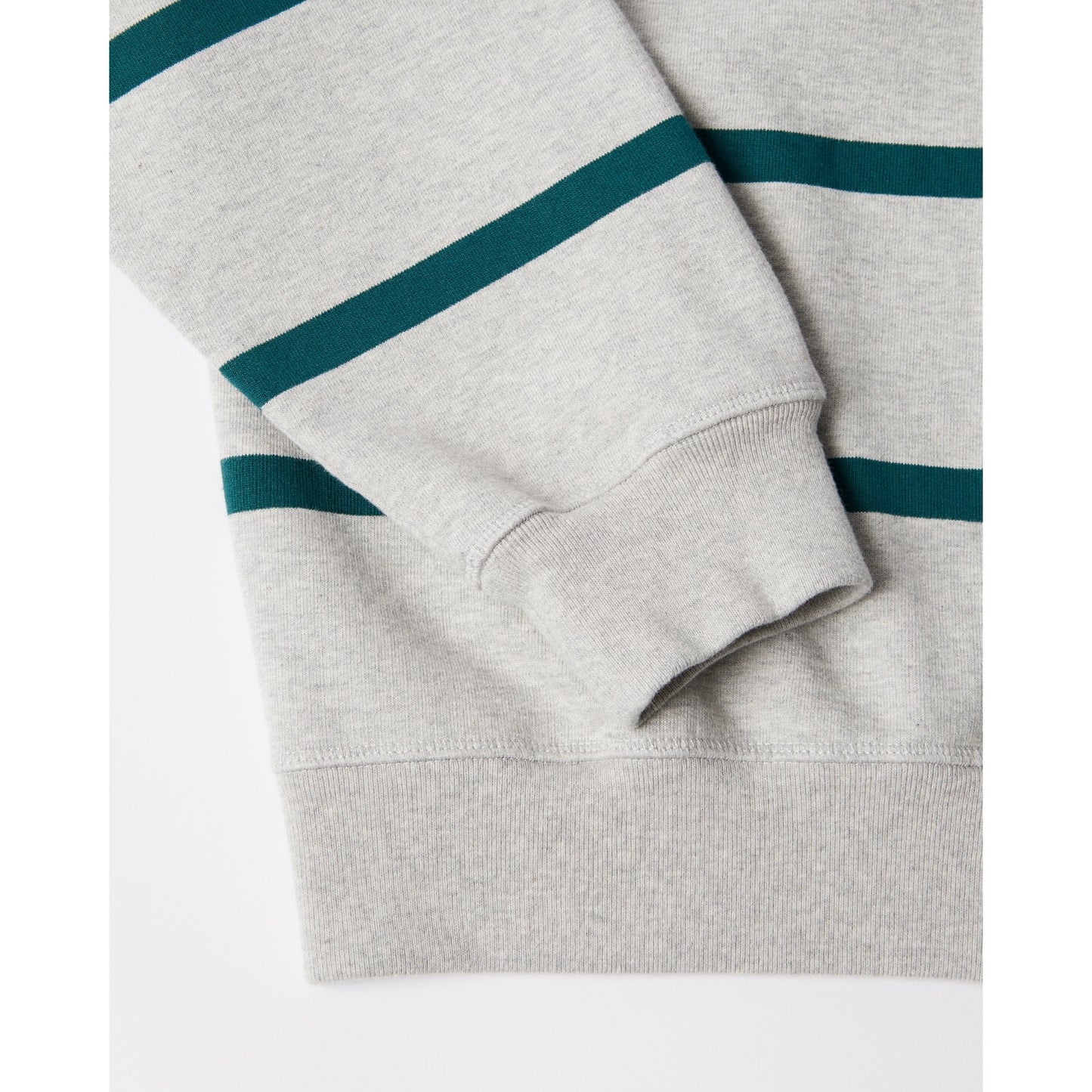 Pristine Striper Crew Neck Sweatshirt - Heather Grey